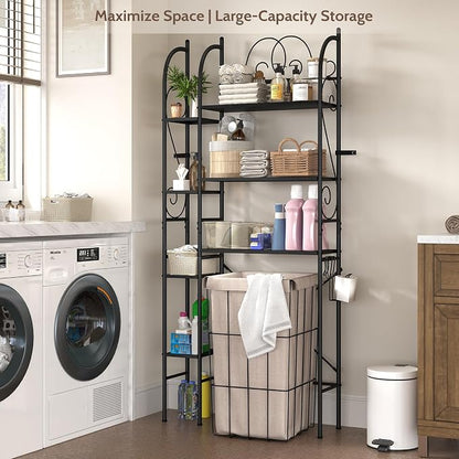 7-Tier Over the Toilet Storage Rack, Heavy-Duty Metal Bathroom Organizer - Image 4