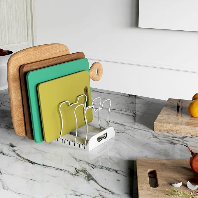 Simple Houseware 7 Compartments Adjustable Pan Organizer - Image 5