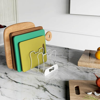 Simple Houseware 7 Compartments Adjustable Pan Organizer - Image 5