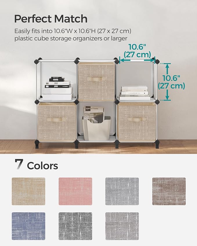 SONGMICS Storage Cubes, 11-Inch Non-Woven Fabric Bins - Image 7