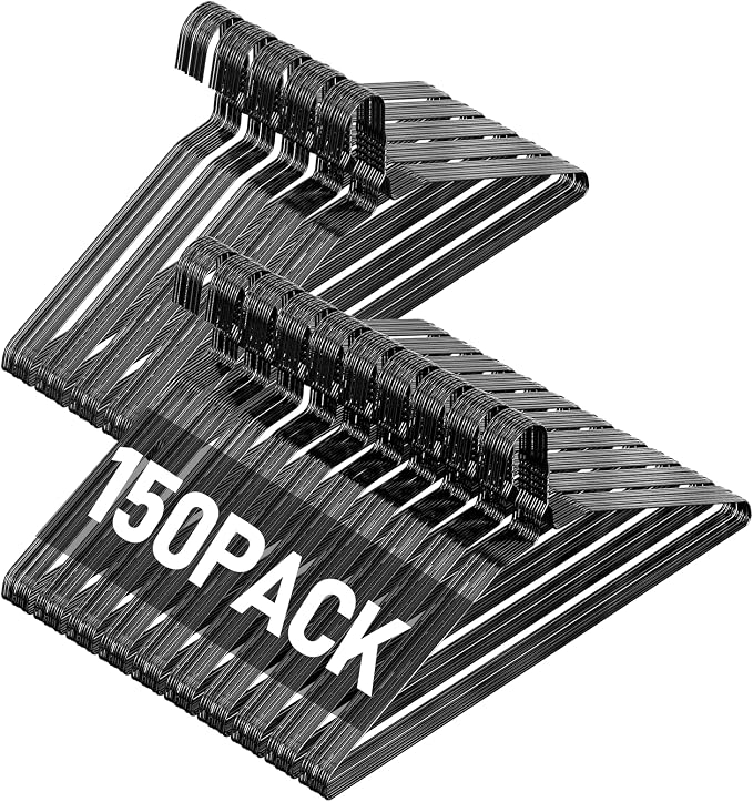 SPECILITE Wire Metal Clothes Hangers Bulk 150 Pack by SPECILITE