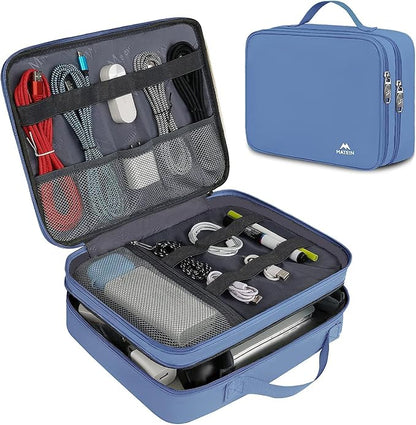 MATEIN Electronics Organizer Case, Cable Organizer Bag by MATEIN