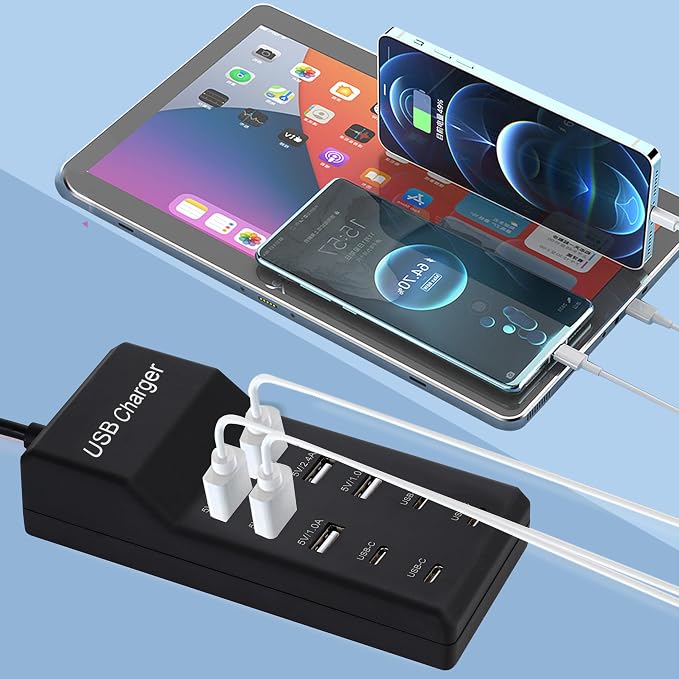 USB Charger, 50W USB Charging Station - Image 3