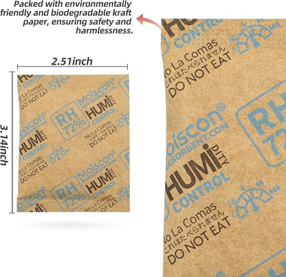 72% Two-Way Humidity Control Packs- 8 Gram Moisture Absorbers - Image 3