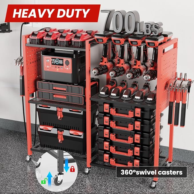 Heavy-Duty Power Tools Organizer Cart - Image 5