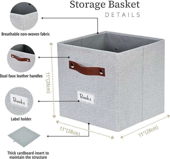 DECOMOMO Storage Bins, Cube Storage Bin - Image 3