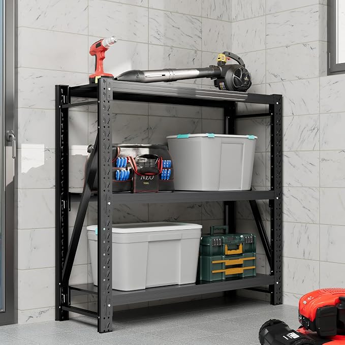 Garage Shelving Unit 1 Set Rustproof 50“W Heavy Duty Storage Shelves Easy - Image 6