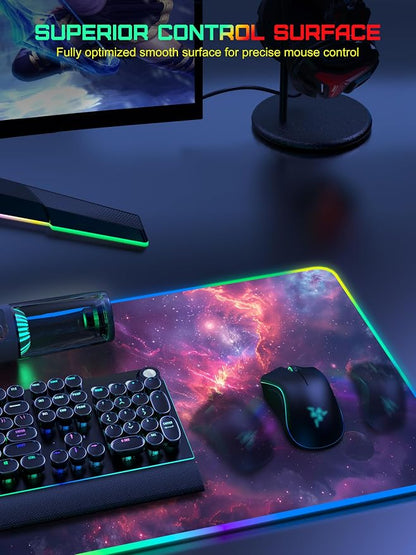 TopMade Wireless Charging Mouse Pad, RGB Gaming Mousepad, 35.4" x 15.8" Extra - Image 5