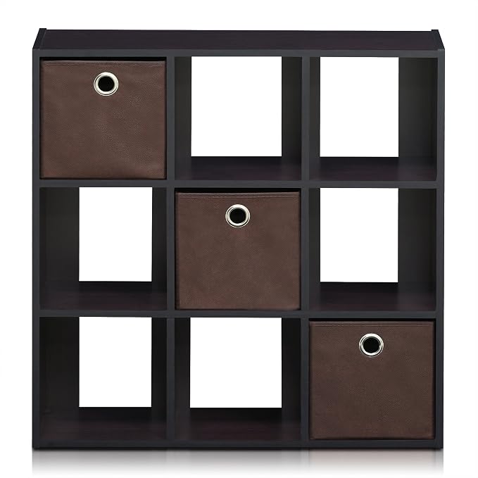 Furinno Simplistic 9-Cube Organizer - Image 6