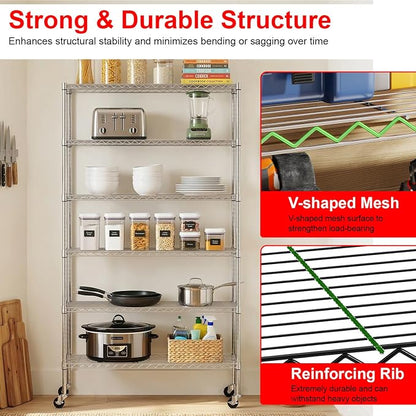PayLessHere | 6-Tier Wire Shelf - Image 6