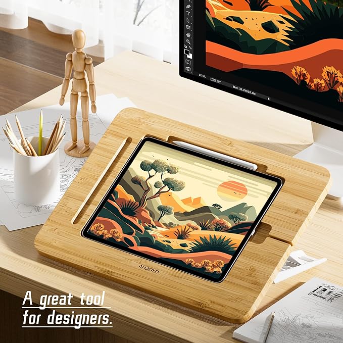 Bamboo Tablet Drawing Stand - Image 2