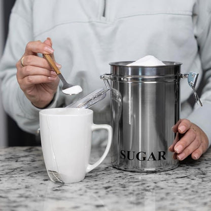 Fox Run Stainless Steel Sugar Container, 62 oz Canister - Image 3