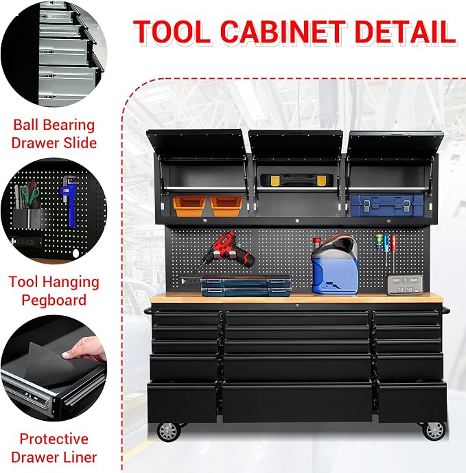 CT Copper Tailor 72-inch Rolling Tool Chest - Image 5