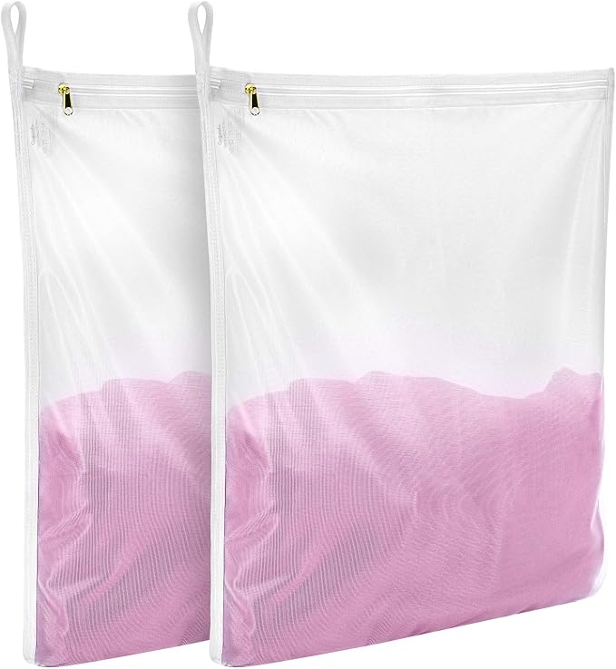 GOGOODA 2 Pack Delicates Laundry Bags, Fine Mesh Wash Bag by GOGOODA
