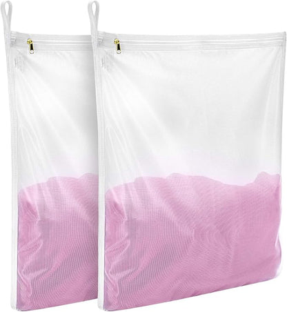 GOGOODA 2 Pack Delicates Laundry Bags, Fine Mesh Wash Bag by GOGOODA