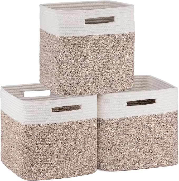 OIAHOMY Cube Storage Basket, 11-Inch Cube Basket by MasterofSpaceOptimization