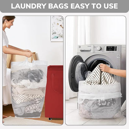 Goodpick Laundry Basket with Wheels, 75L Large Roolling Laundry Basket with - Image 7