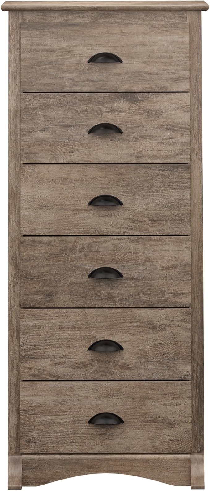 Prepac Salt Spring Rustic 6-Drawer Tall Dresser - Image 9