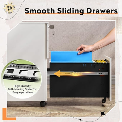 DEVAISE 3-Drawer Metal File Cabinet - Image 7