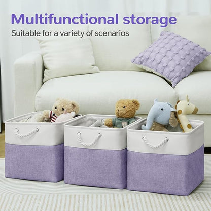 12x12 Inch Foldable Fabric Cube Storage Bins - Image 5