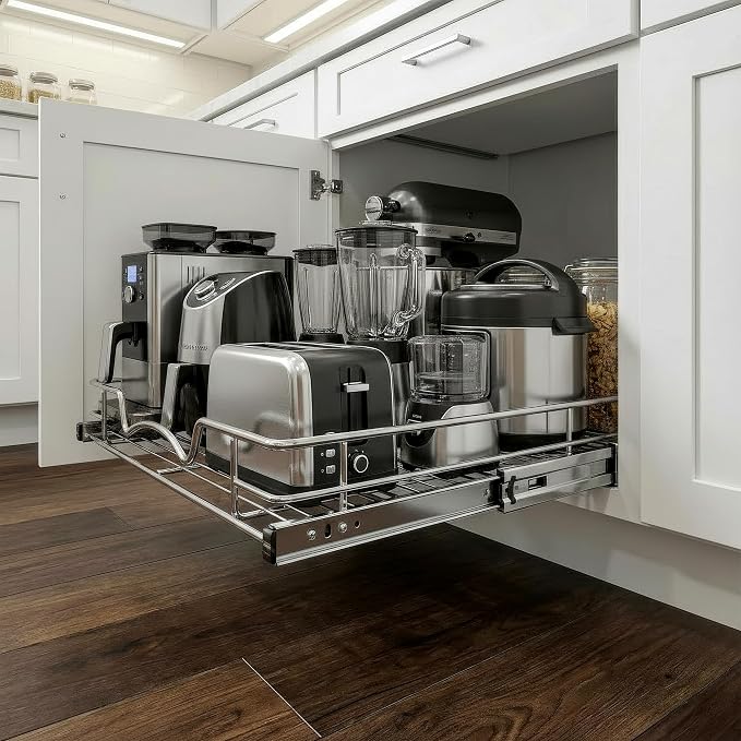HOLDN’ STORAGE Pull Out Cabinet Organizer, Heavy Duty Caddy w/Lifetime Limited - Image 2