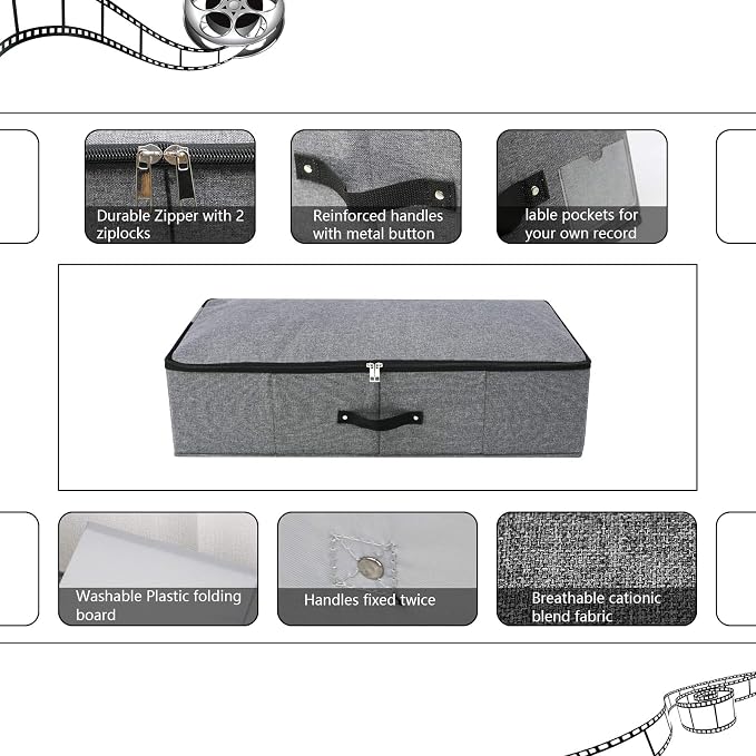 Omygarden 2PCS Foldable Under Bed Storage Box - Image 3