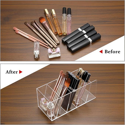 ELLDOO Rollerball Perfume Organizer, 5 Compartment Clear Acrylic Perfume - Image 3
