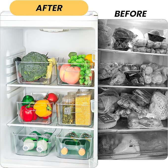 12 Pack Clear Plastic Storage Bins, Acrylic Organizer and Containers - Image 7