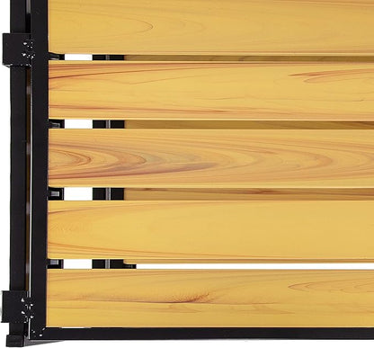 2-Tier Stackable 2" Slat Steel Frame Shoe Rack, 26.5" W x 12.2" D, Aspen | - Image 6
