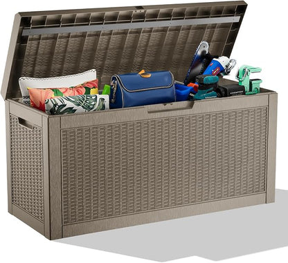 60 Gallon Deck Box, Resin Outdoor Storage Box by OutdoorLivingPerfected