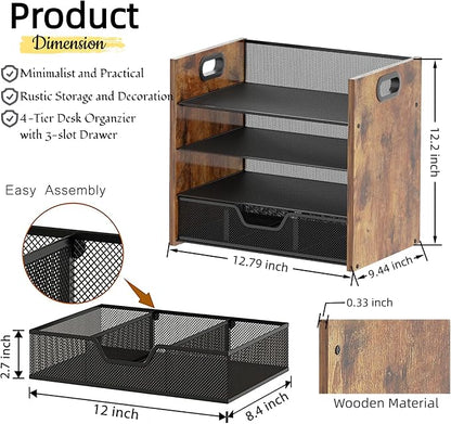 Wood Desk Organizer - Image 3
