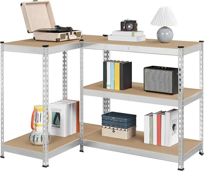 Yaheetech 5-Tier Heavy Duty Storage Shelves 35.5"W x 17.5"D x 72"H Silver | - Image 7