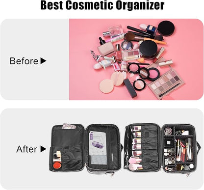 JOURMON Travel Makeup Train Case, Large Capacity Cosmetic Bags - Image 4