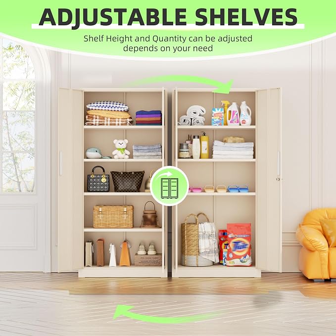 INTERGREAT Tall Metal Storage Cabinet, Utility Cabinets - Image 4