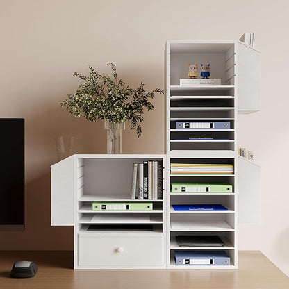 6 Tier Adjustable Countertop Mail Sorter, Mailboxes - Image 6