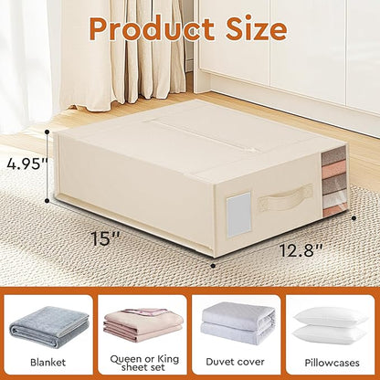 StorageTastic 8 Pack Bed Sheet Closet Organizers and Storage, Sturdy Foldable - Image 2