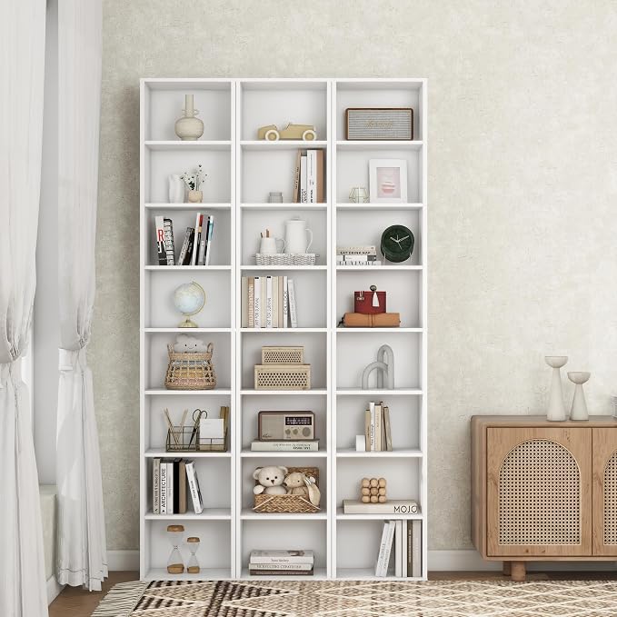 Panana 8 Tier Storage Shelf Bookcase, Slim Organizer Shelves Cabinet Tall - Image 2