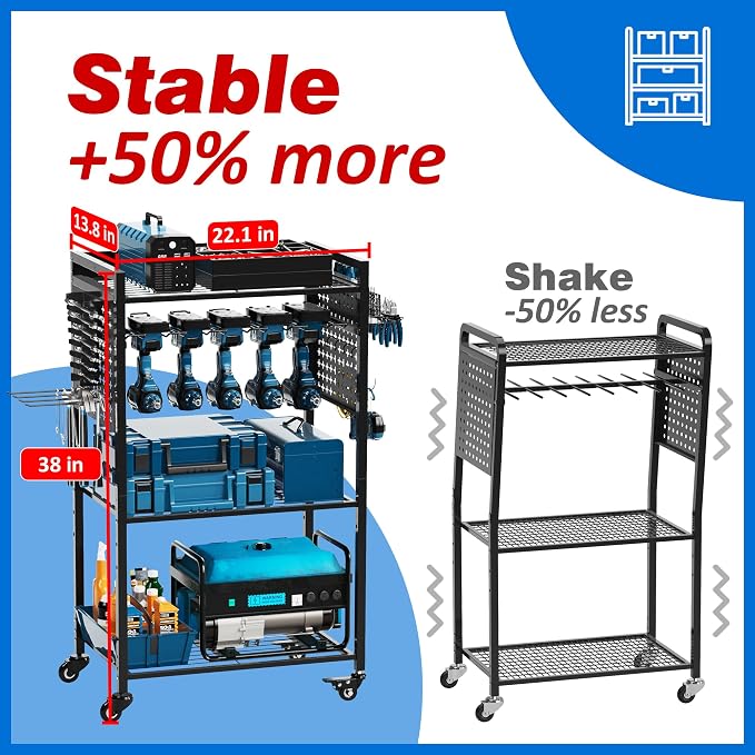 Large Power Tool Organizer Cart - Image 2