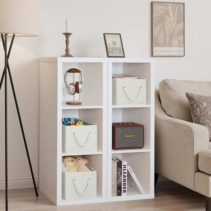 StorageWorks Storage Baskets for Shelves, Foldable Fabric Closet Storage Bins - Image 4