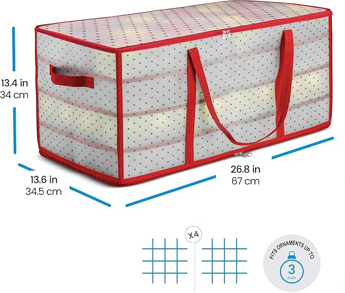 ZOBER Christmas Ornament Storage Box - Image 6