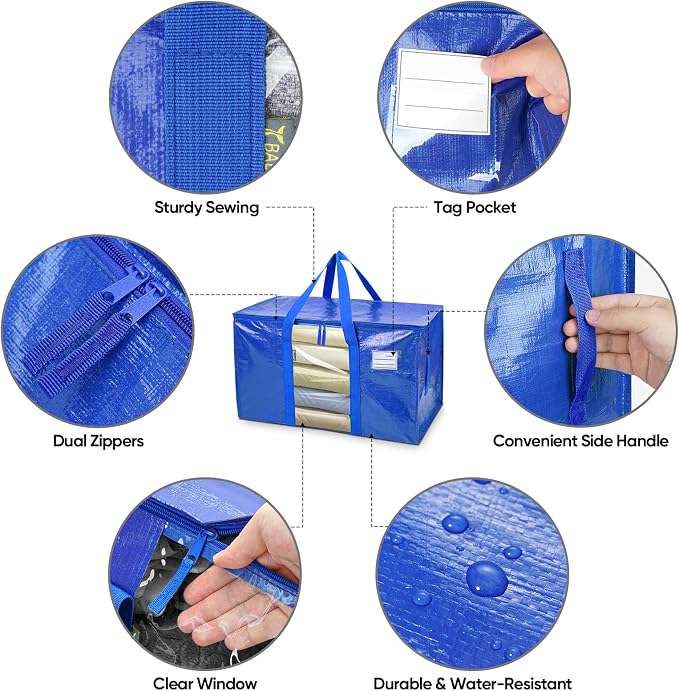 BALEINE 6-Pack Oversized Moving Bags - Image 3
