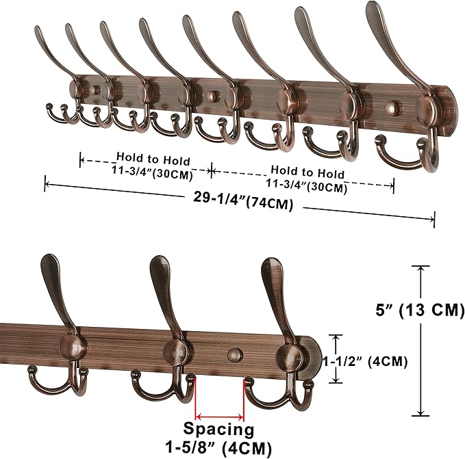 Dseap Coat Rack Wall Mount - Image 6