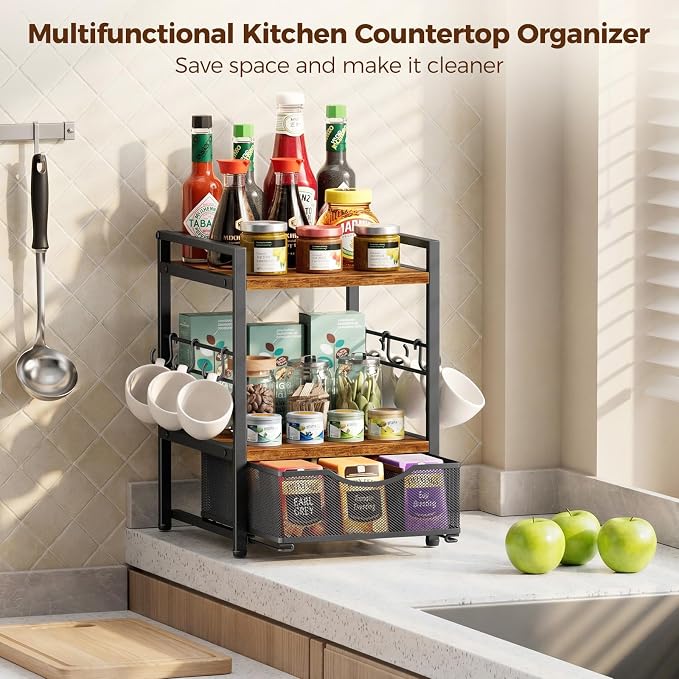 Plaviya 3-Tier Tea Bag Organizer - Image 7