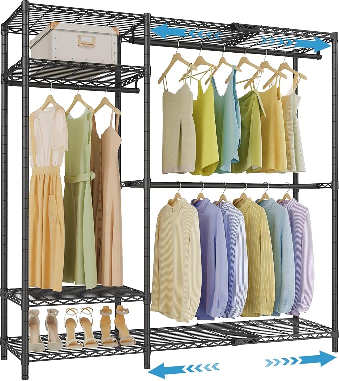 VIPEK X20 Plus Expandable Reach-in Closet Rack Adjustable from 3'9" to 5'2" by VIPEK
