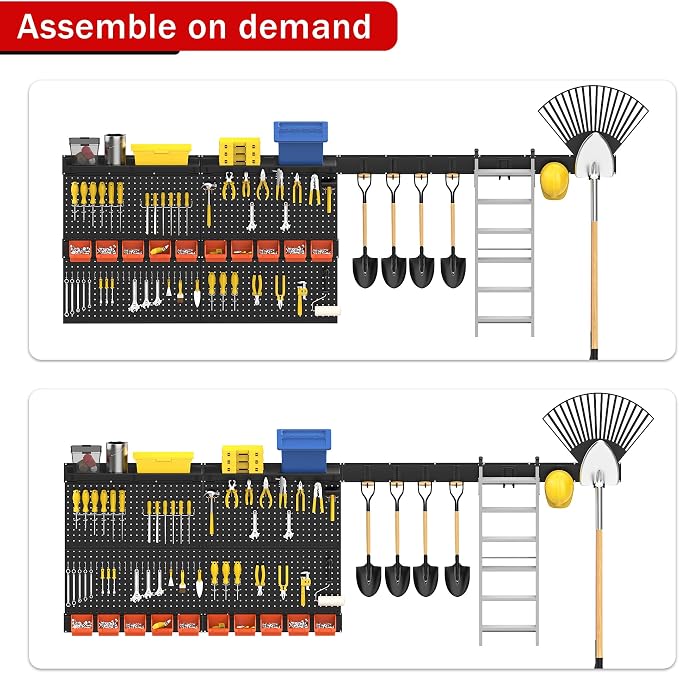 Ultrawall Black Pegboard Wall Organizer, 48X 36 inch - Image 3