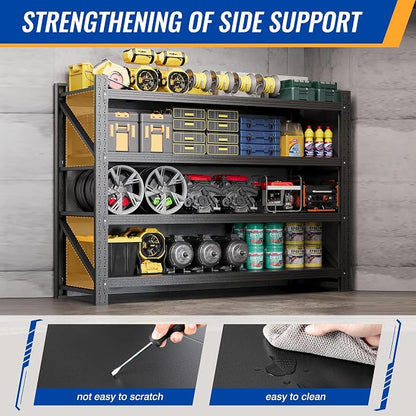 60" W Storage Shelves 5000lbs Garage Metal Shelving Heavy Duty Garage Shelves - Image 7