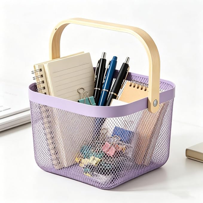 AJIODA Metal Mesh Wire Basket, Small Steel Basket - Image 3