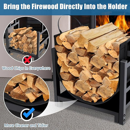 MOFEEZ Firewood Rack Log Holder Indoor - Image 4