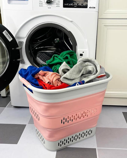 SAMMART 40L Collapsible Plastic Laundry Basket - Image 3