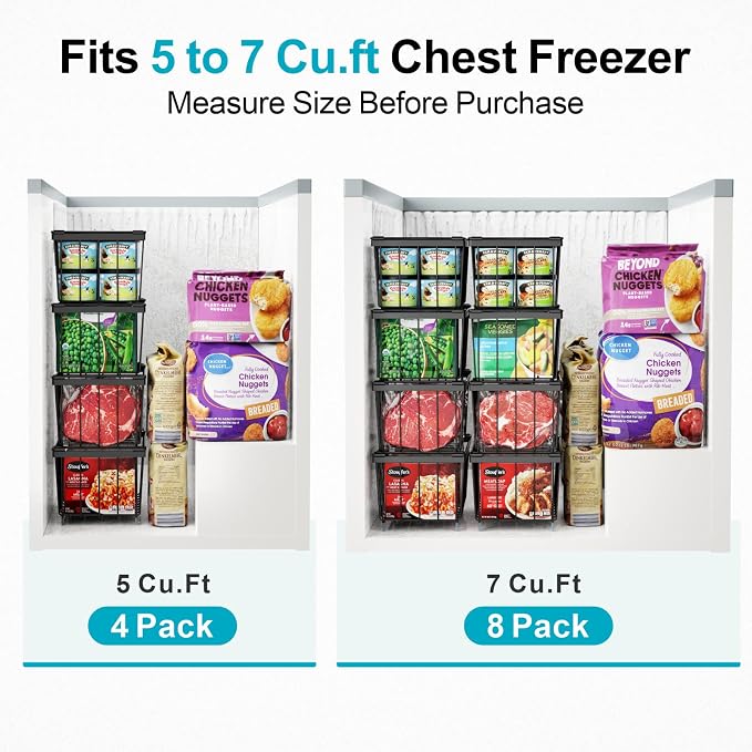 iSPECLE Deep Freezer Organizer Bins - Image 4